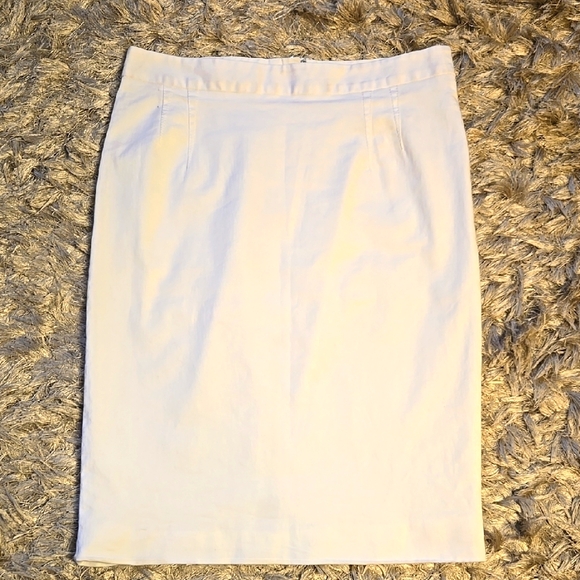 Dolce & Gabbana Dresses & Skirts - Dolce & Gabbana Elegant White Pencil Skirt With Back Exposed Zipper